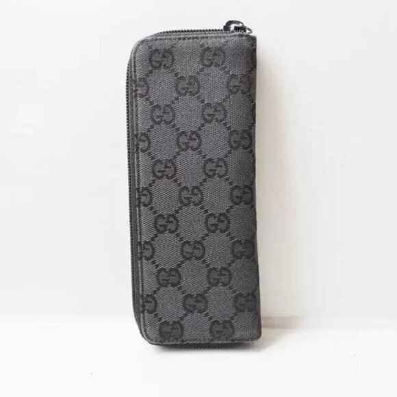 100% Authentic GUCCI GG - Black Jacquard Accessory Case - Picture 2 of 6